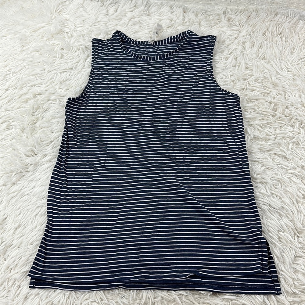 Lululemon Love Sleeveless Tank Modern Stripe Heathered Hero Blue White